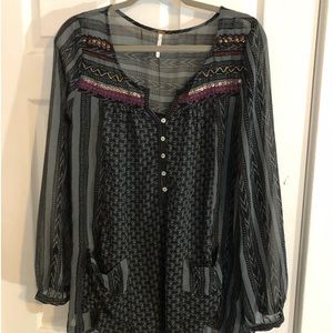Free People beaded tunic size M